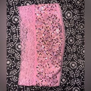 Victoria's Secret Pink Sequin and Lace Bandeau Bra